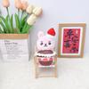 Strawberry Cake Animal Plush Doll Pendant Charm