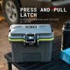Pelican 8QT Personal Cooler Dry Box & (Dark Gray/Green)