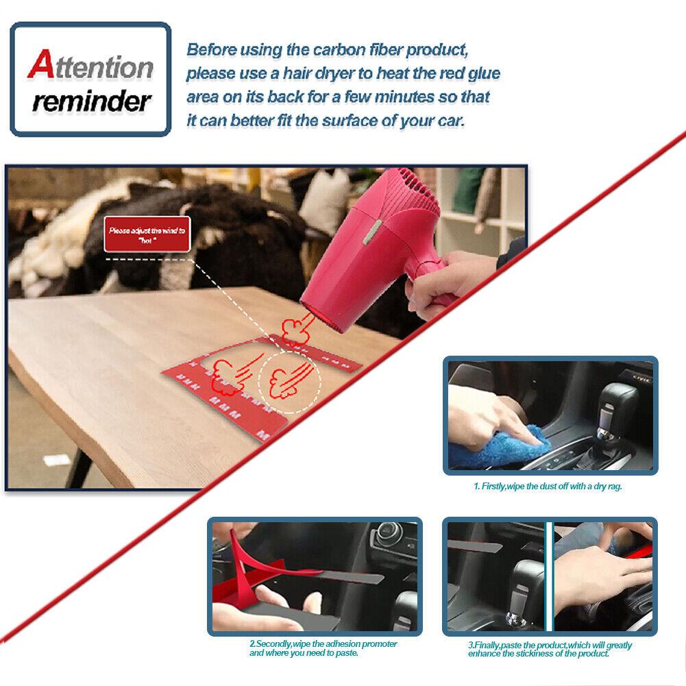 4vnt anglies pluošto automobilio salono durų rankenos dubens dangteliai automobilio lipdukai automobilių priedai, skirti Mercedes Benz C klasė W205 C180 C200