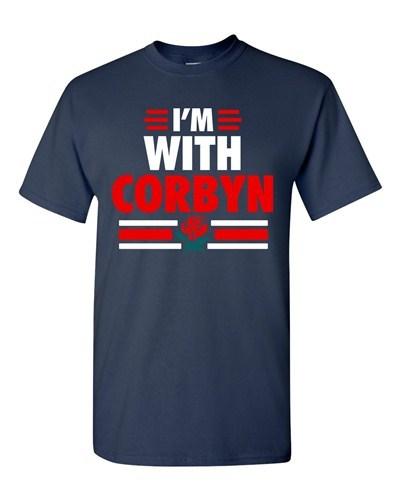 I m With Corbyn Politician Campaign Support DT Adult T-Shirt Tee Unisex T-Shirt S