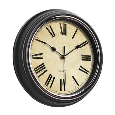 Horloge murale Vintage silencieuse, horloge suspendue à piles, sans tic-tac, pour salon, décoration de la maison