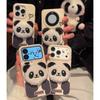 Autumn and winter panda doll suitable for Apple 17Promax mobile phone case iPhone16/15/14 all-inclusive protective case