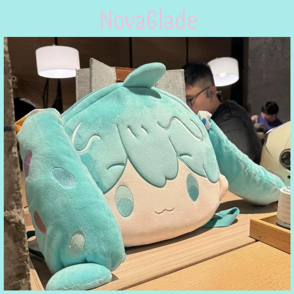 Hatsune Miku Soft Plush School Bag For Daily Use With 20l Capacity And Laptop Compartment