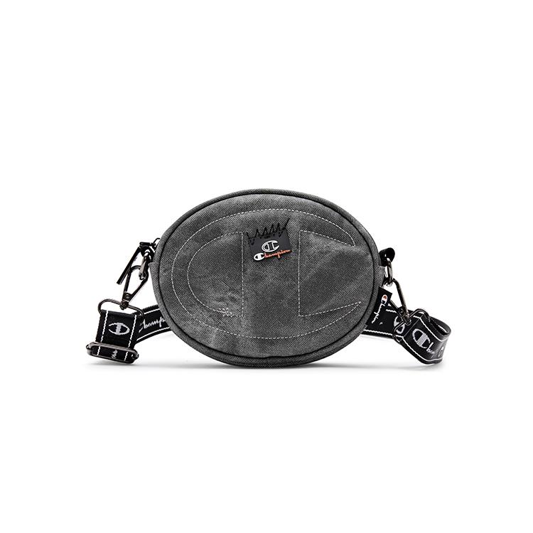 New Champion Synthetic Leather, Textile Crossbody Bag Regular Unisex Dark Gray/Black/Dark Red U4BACPU25