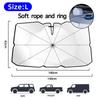 2024 Car Windshield Sun Shade Umbrella Foldable Sunshade Front Window Cover for UV Block Heat Protection Protector ParasolWindshield Sunshades 1