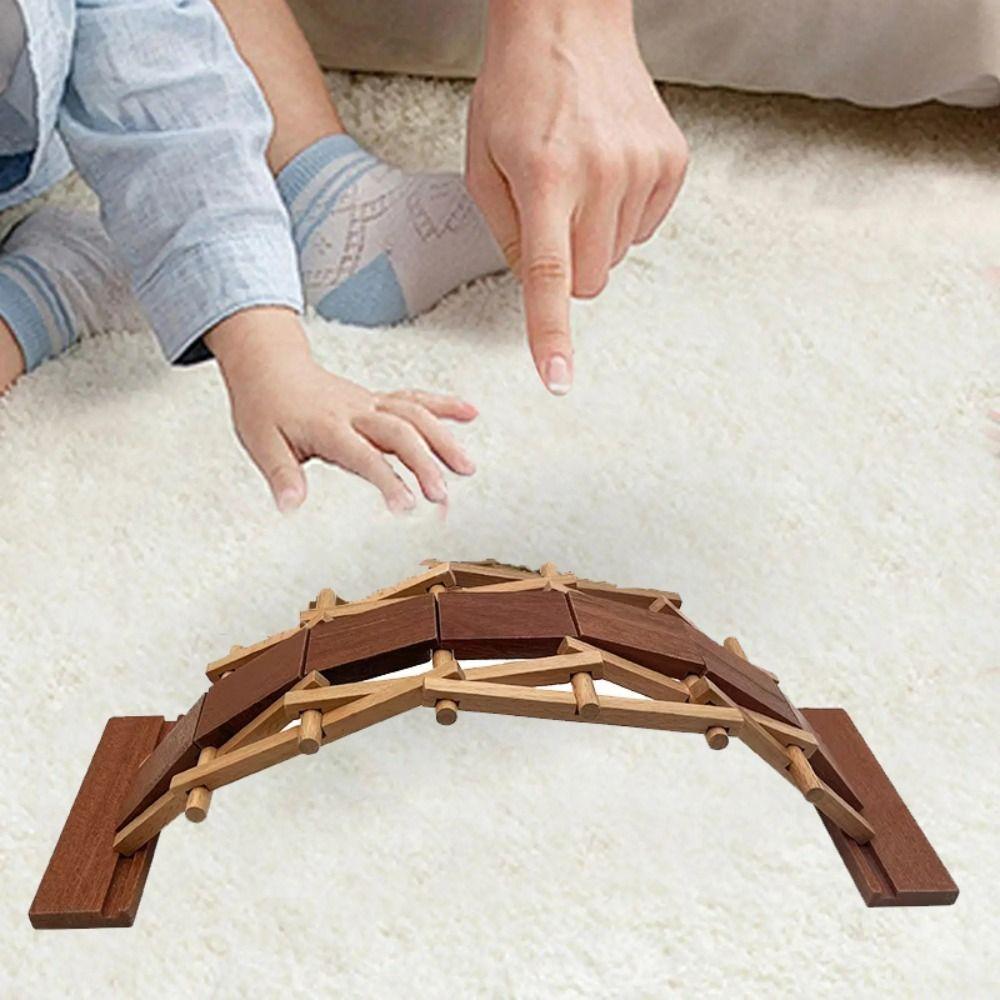 

Барвисті DIY міст Бейлі іграшки IQ дерев яні головоломки іграшки Любан дерев яний міст діти дорослі Luban Bridge