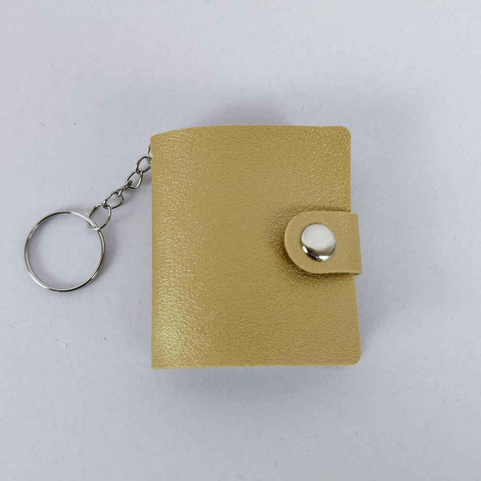 Mini 1-2 Inch Photo Album with Keychain and Stickers for Children's Memories