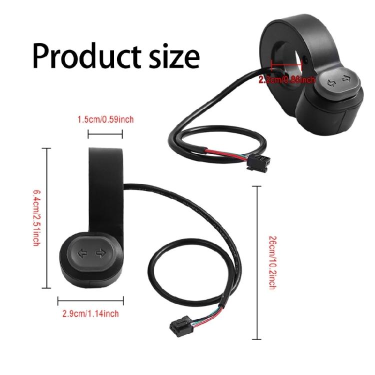 Scooters Handlebars Turn Signals Switches Durability Quickly Install Turn Light for Rainproofed Outdoor Cycling