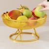 Metal Tiered Fruit Basket Hollow-Out Snack Display Rack Fruit Basket  Home Office Use