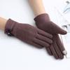 Gloves Suede Mittens Warm Gloves Female Gloves Full Finger Gloves Winter Gloves  Gloves