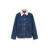 Levis FW23 Versatile Thick Collar Denim Jacket Women Jackets Blue A6053-0000