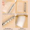 Transparent Trifold Binder A6 A7 M5 Binder, 5/6-Rings Refillable Loose Leaf Folder Folder, Planner Budget Notebook Cover for School, Office, Meeting