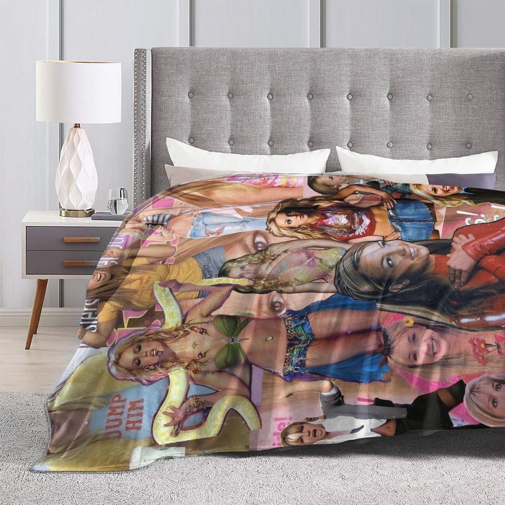 Britney Spears Coperte Super Calde Novità Coperta Plaid in Peluche per Divano Letto Viaggio Flanella Copriletto Copri Letto