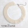 [VINGTAINE] Pearl Choker Necklace - Perfect for Weddings, Parties, and Special Occasions. A sophisticated, simple, cute, and stylish gift for women.