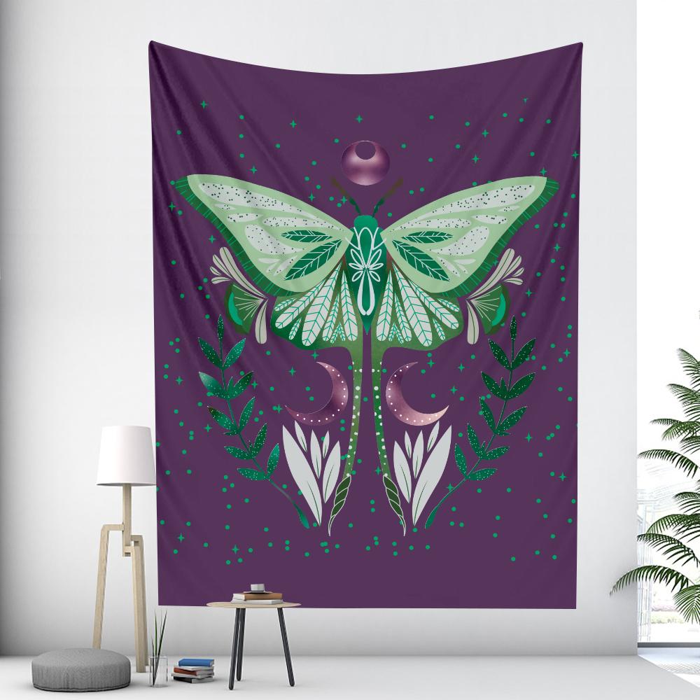 

Бохо Декор Настенный Гобелен Мандала Бабочка Цветочные Психоделические Сцены Домашний Декор Художественный Гобелен 100X75CM
