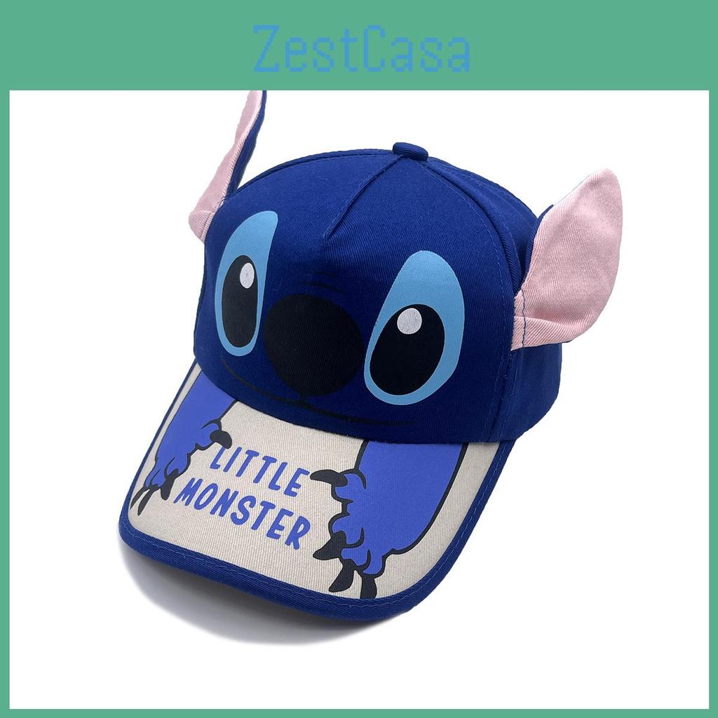 Baseball Kids Cartoon Cap With 3d Ears Sun Protection For Casual Wear
