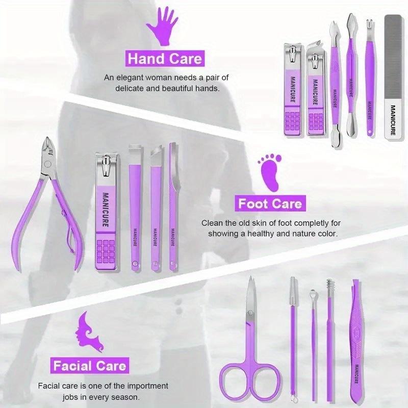 12pcs Nail Clipper Set, Home Use Finger Scissors, Unisex Nail Clippers, Dead Light Beige Cutting Kit, Ear Spoon Set, Pedicure Tools