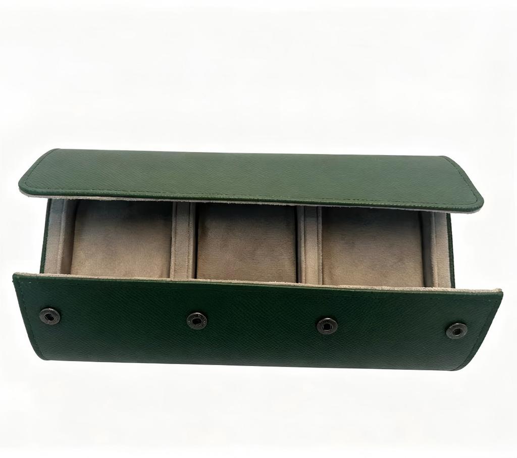 Watch packaging box storage sewing soft cloth PU leather watch leather box fixed leather bag