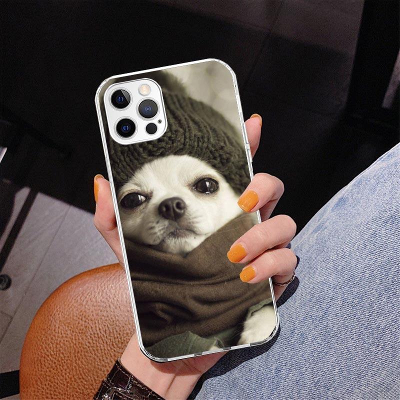 Chihuahua Puppy Teacup Dogs Phnoe Case for Iphone 17 Air 16 11 12 13 Mini 14 Plus 15 Pro Max 7 8E SE 2020 16ProMax Phone Cover C