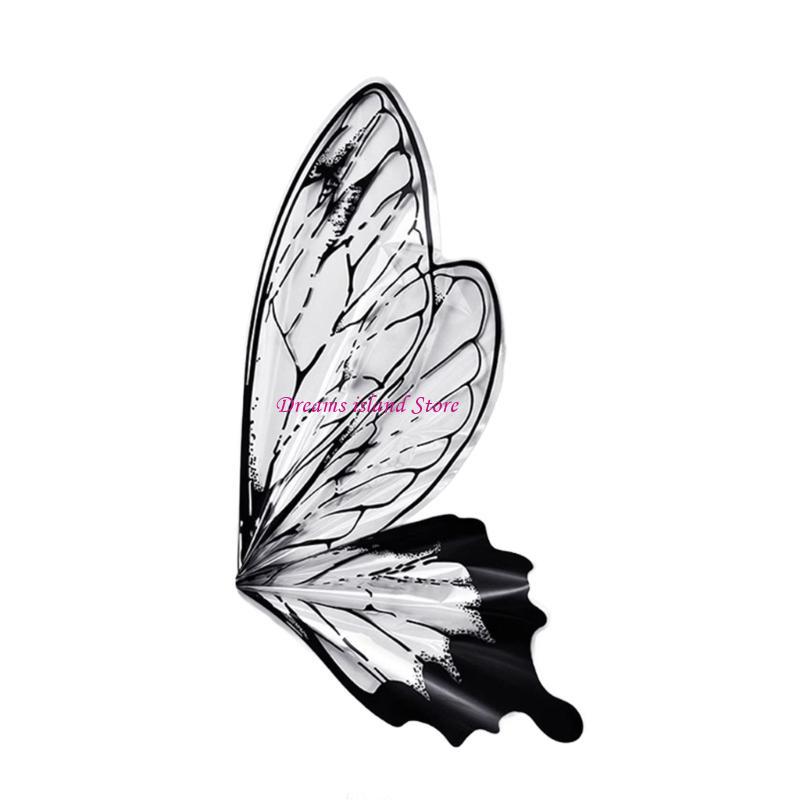 Pack of 40 Butterfly Wing Wrapping Paper Stylish Flowers Packaging Paper Birthday Presents Wrappers Party Supplies HX6C