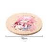 Anime Coasters Insulated Round Cup Mats, Genshin Impact Waterproof Coaster Cup Pads Insulated Round Heat Insulation Desk Decor