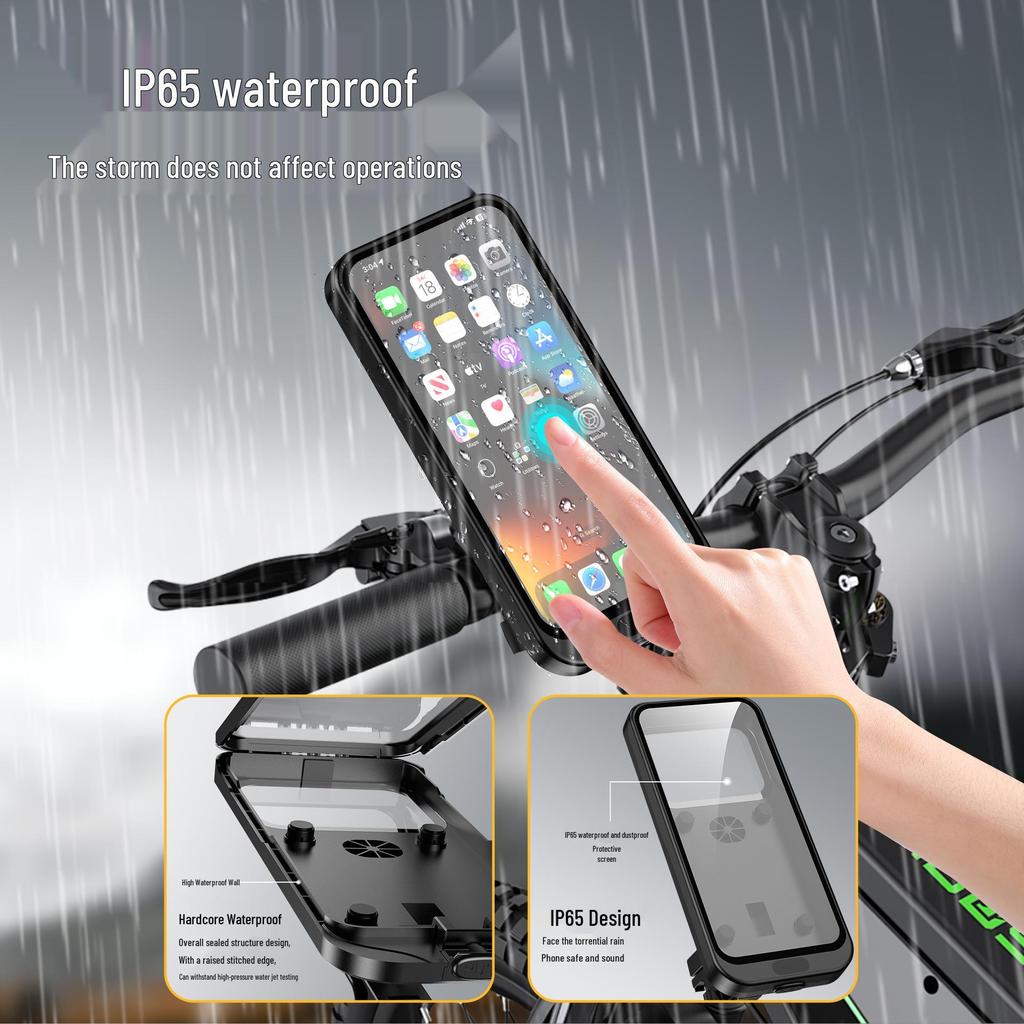 All-Weather Phone Holder for Electric Motorcycles: Waterproof, Rainproof, and Perfect for Outdoor Navigation