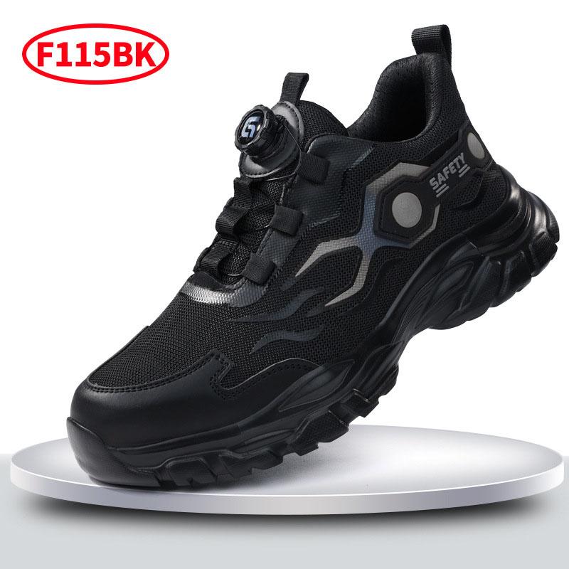 Oulylan Safety Boots For Men Work Indestructible Shoes Sneakers Steel Toe Protective Boots Anti-Smash Anti-Puncture Work Shoes