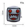 Juguetes de Peluche Cubo Geometry Dash Almohada Pequeña Muñeco de Peluche Relleno Colgante Cuadrado Juego Lindo Decoración para el Hogar Regalo de Cumpleaños para Niños