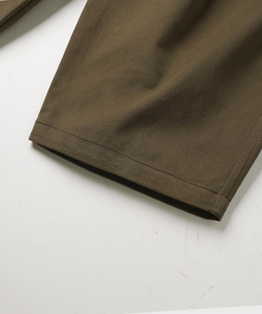 JEMUT Cotton Peach Wide Elastic Waist Pants Brown Mmlp2673