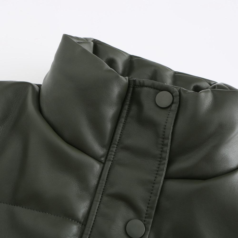 New Autumn and Winter Short Leather Jacket Women's Jacket European and American Thickened Cotton-padded Clothes Bread Clothes