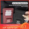 2025 Heiße PU-Leder Auto Sonnenblenden Organizer Box Brillenclip Kartenhalter Für Mazda 2 3 6 5 Atenza CX30 CX90 CX60 CX50 MX30 CX3 C