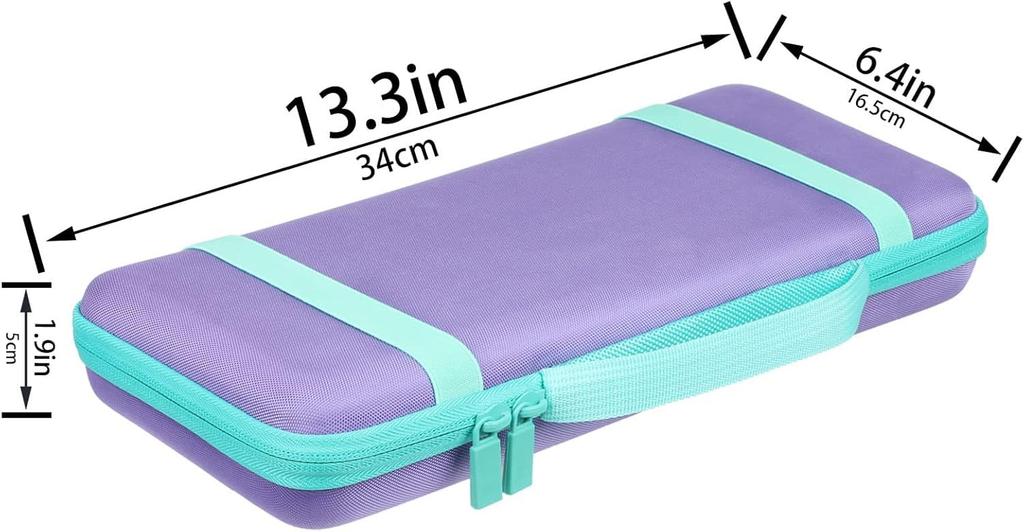 co2CREA Storage Case Compatible with Logitech POP KEYS K730 Mechanical Wireless Keyboard and M370 Mouse (Purple)