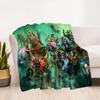 World of Warcraft Pattern Oversized Manta Sofa Bed Cover Soft and Hairy Blanket Plaid Soft Warm Flannel Throw Blankets Fans Gift