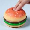 Hamburger Squishy Stress Ball Soft Pinching Toy Anxiety Relief Sensory Fidget Toy Cute Desktop Accessory For Office Home