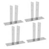 Urinal Screen Bracket Carbon Steel Waterproofing Bathroom Partition Hardware Bracket for 1 Inch Panel