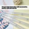 W89C 10Pcs Refillable Empty Acrylic Marker Soft Brush Tip For Painting Sketching