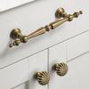 American Brass Retro Wardrobe Handle In Antique Bronze for Cabinets and Drawers