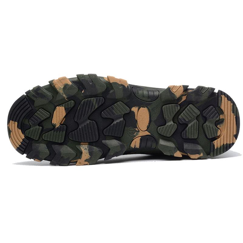 Men's Outdoor Steel Toe Cap Work Boots Shoes Men Camouflage Puncture Proof Safety Shoes Breathable Zapatos Para Hombres Tenis
