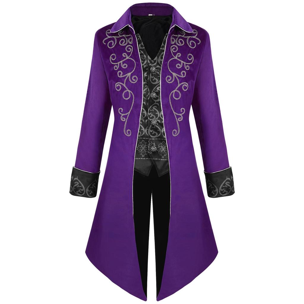 Men's Vintage-Style Spring/Autumn Tuxedo Jacket for Cosplay Performances