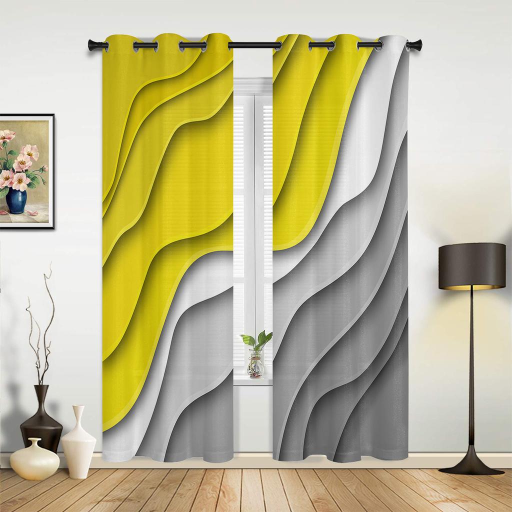 Sage Green Gray Gradient Curtains for Bedroom Living Room Drapes Kitchen Children's Room Window Curtain Modern Home Decor