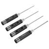 4-Pcs Hexagonal Screwdriver Set Model Tool 1.5/2.0/2.5/3.0mm Black For Remote Control For RC Helicopters Airplanes Transmitters