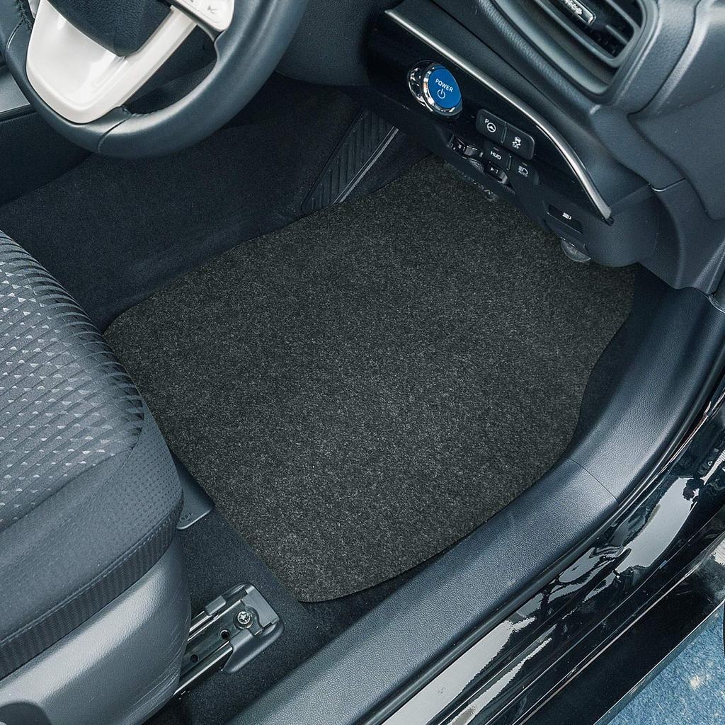 BONFORM Car Mat Value for Free Cut Large 1 Mat, Kei/Regular Cars, Size, Sheet, Anti-Slip Treatment, 50x150cm, Black, 6450-20BK