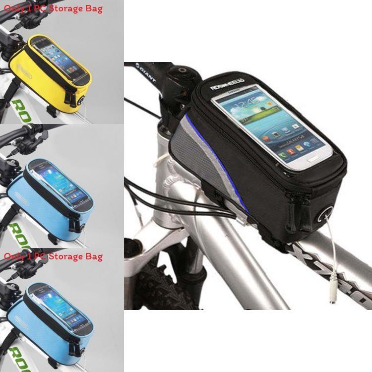 Mountain Bicycle Front Tube Bag With Touch Screen For Cycling Enthusiasts