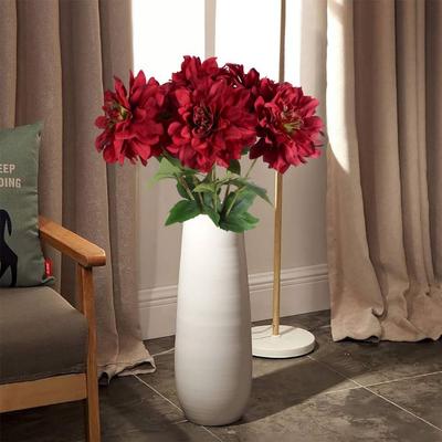 6 Pcs Silk Dahlia Flowers Dahlia Artificial Flowers 60cm Faux Flowers Fake Flowers for Wedding Party Home Indoor Outdoor Decorations