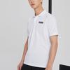 Puma Logo Buchstaben Print Kurzarm Poloshirt Herren Poloshirts Weiß 848736-02