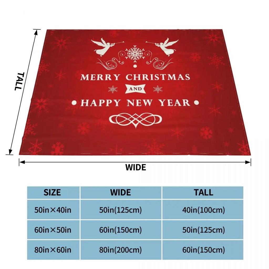 Vintergod julegave Natale Navidad Strikkede tepper Fleece nordisk julenisse nyttår Mykt plaggeteppe til sofaseng