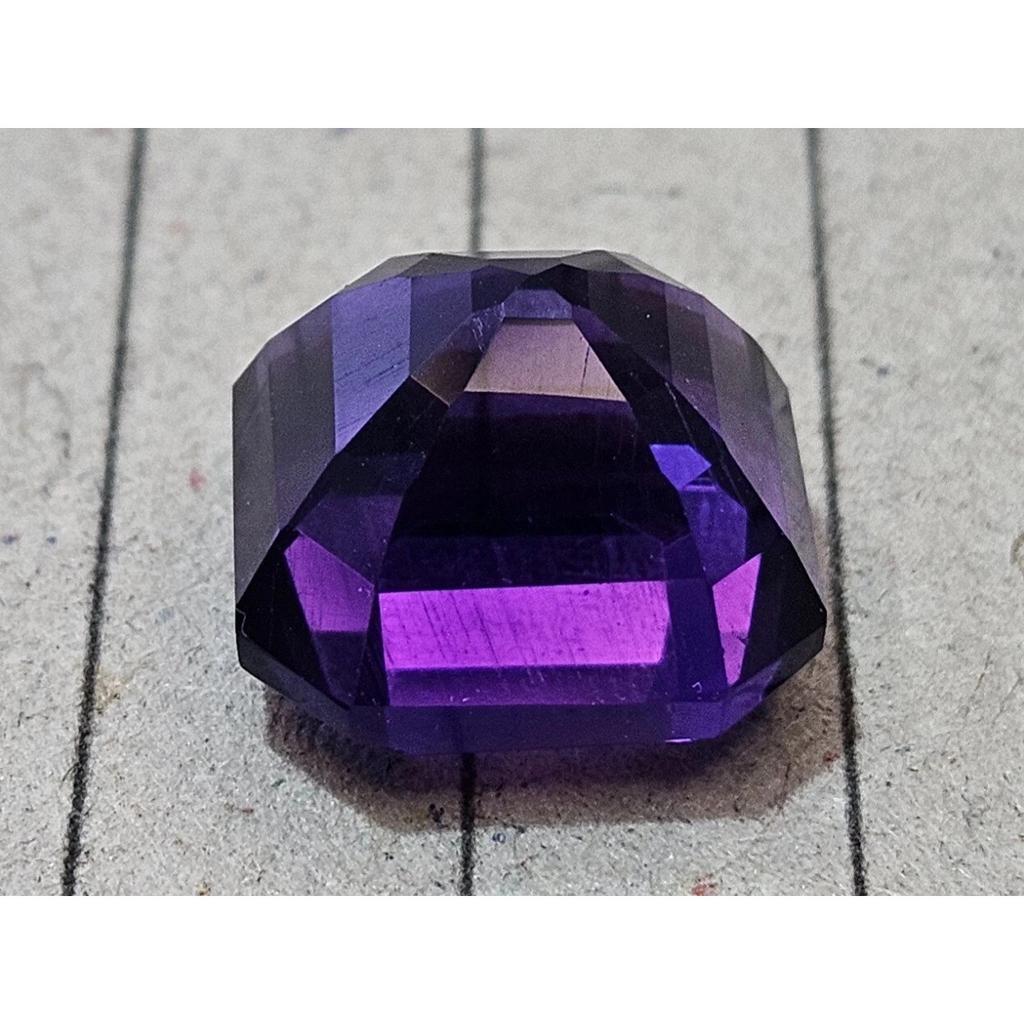Asscher Cut Natural Purple Amethyst 12+ Ct Beautiful Certified Loose Gemstone