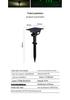 Outdoor Solar Waterproof Garden Spotlight for Courtyard Landscape Decoration