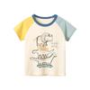 Korean Style 2024 Summer Dinosaur Print Toddler & Kids Short Sleeve T-Shirt