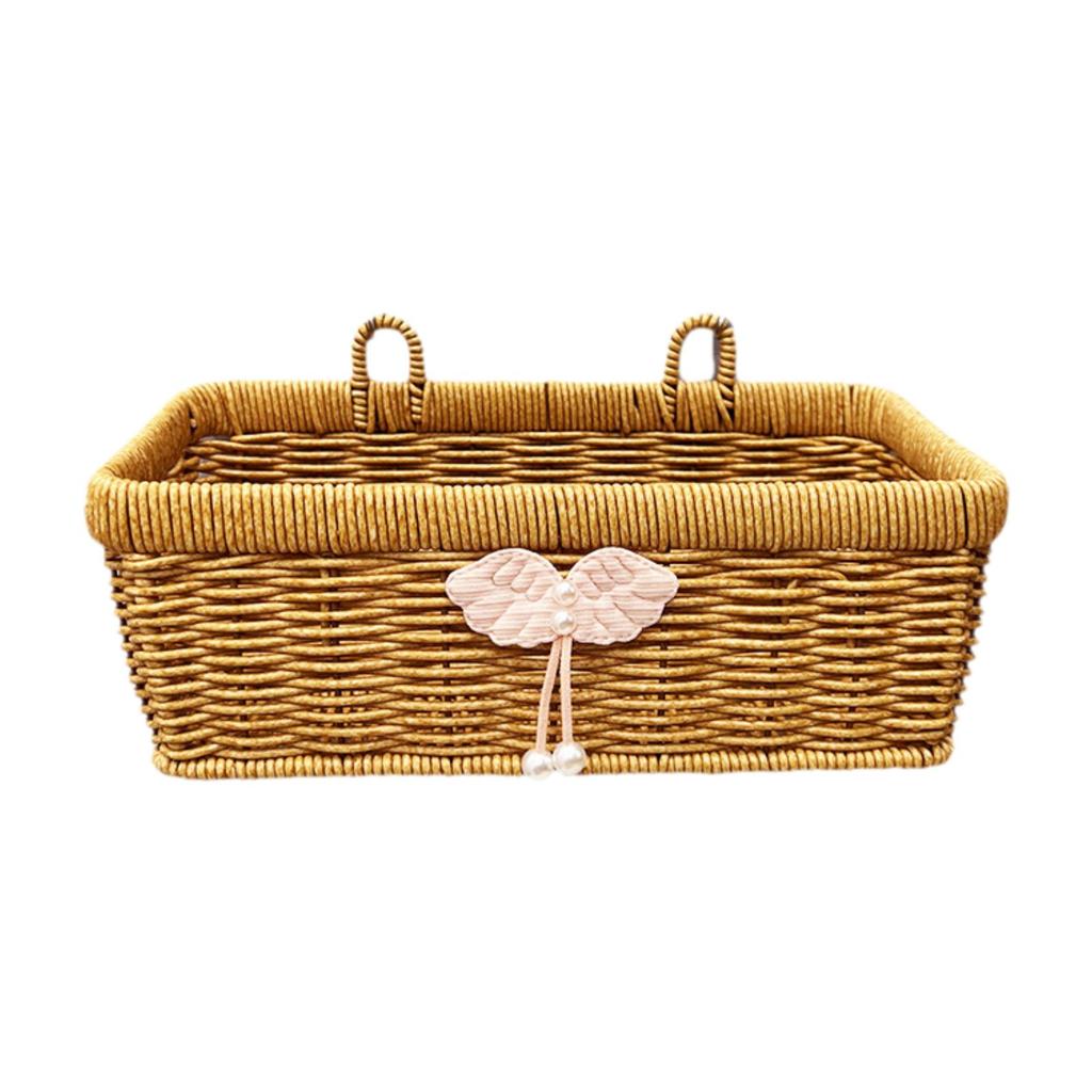 Imitation Basket Woven in Rattan, Kitchen Editing Organizer, Storage Organizer Hanging Basket